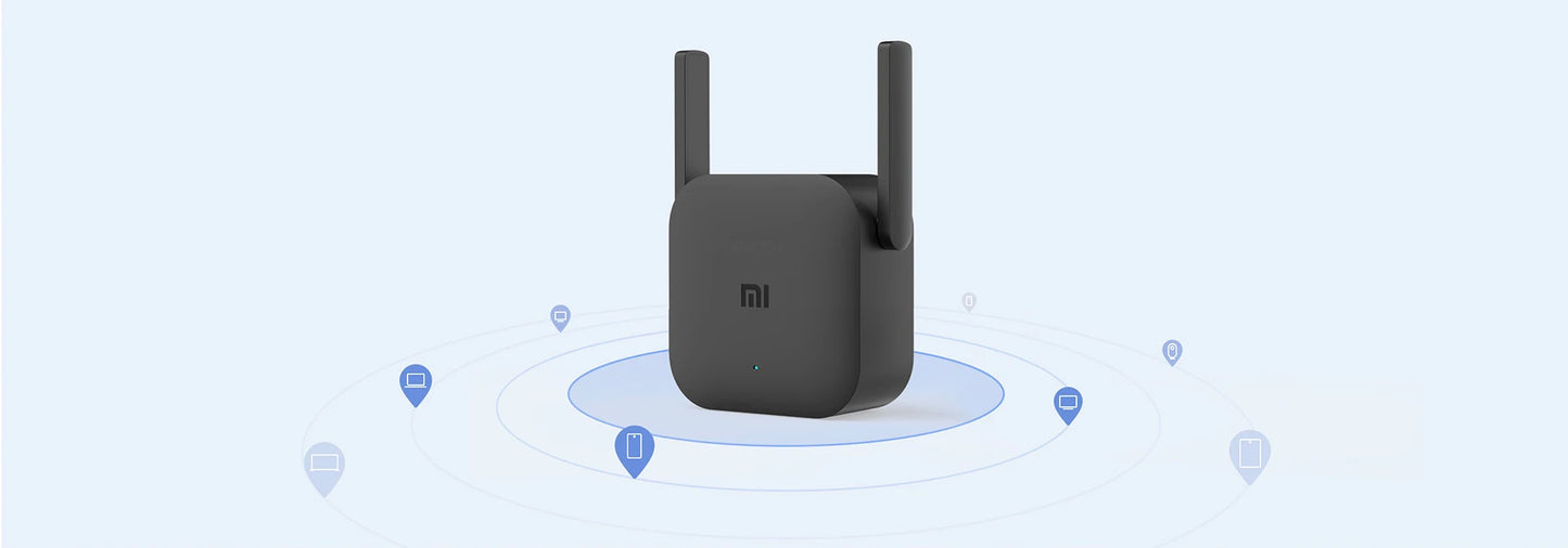 Xiaomi Repeater WiFi Pro Mi Amplifier Network Expander Router Power Extender Roteador 300M 2.4G 2 Antenna for Router Home Office