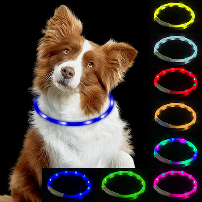 Night Safety Flashing Glow  Collar Night Luminous Charge Collar Led Usb Dog Collar Pet Accessories Dog Accessories